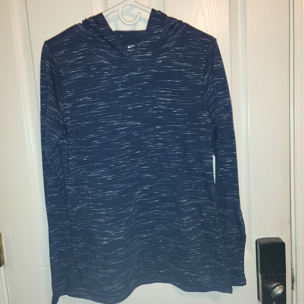 Nike Dri Fit blue thin hoodie